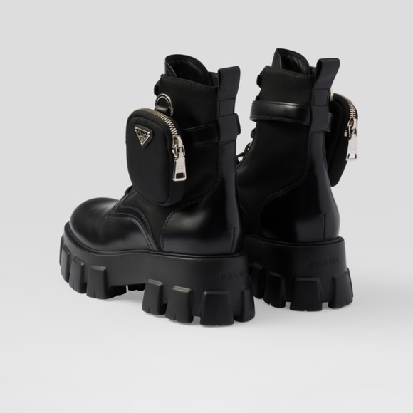 Monolith leather and Re-Nylon boots with pouch - Picture 2 of 5